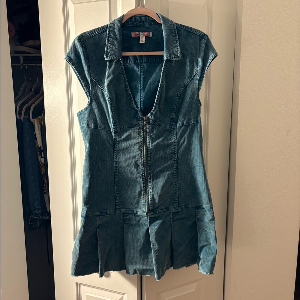 Urban Outfitters Corduroy Zip-Front Dress